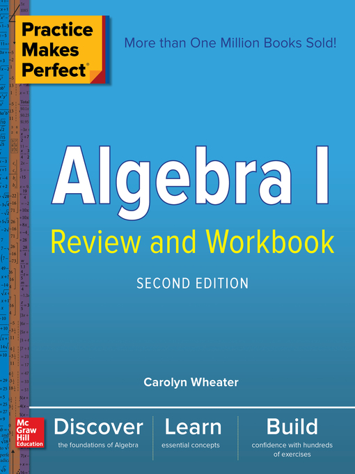 Cover image for Practice Makes Perfect Algebra I Review and Workbook